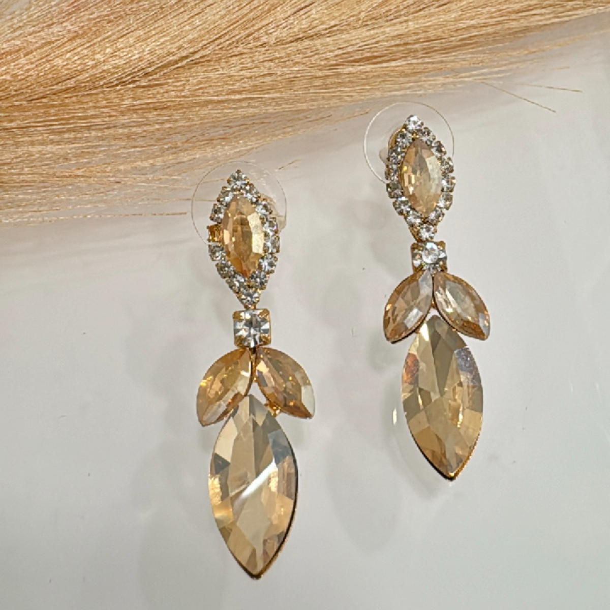 Σκουλαρίκια Δάκρυ Με Κρύσταλλο